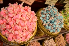 Taffy in a candy shop.