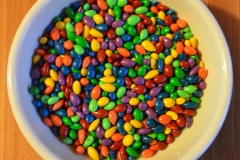 Candy-coated sunflower seeds from the Austin candy store.