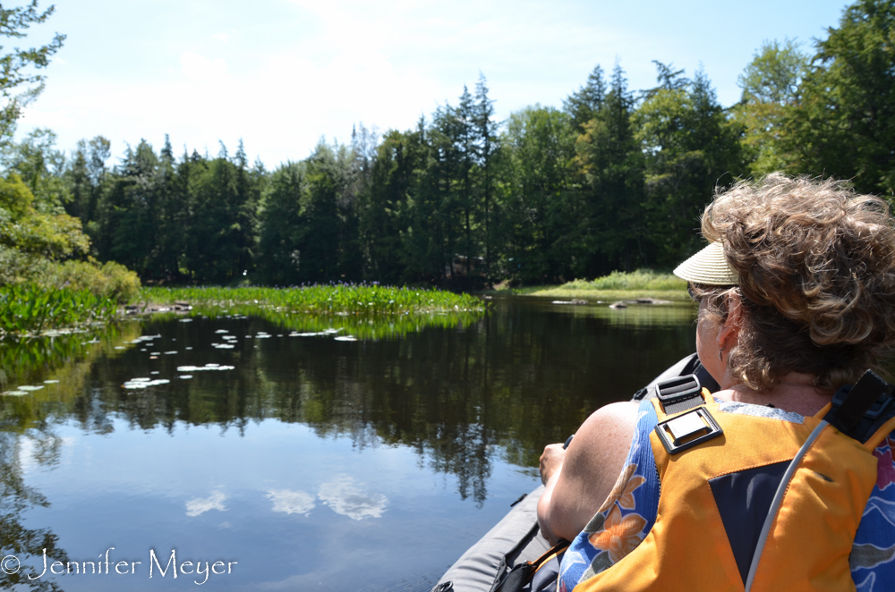 We paddled the canal between Lewey Lake and Indian Lake.