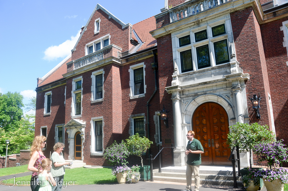 Our tour was self-guided, but a guide walked us up to the house.