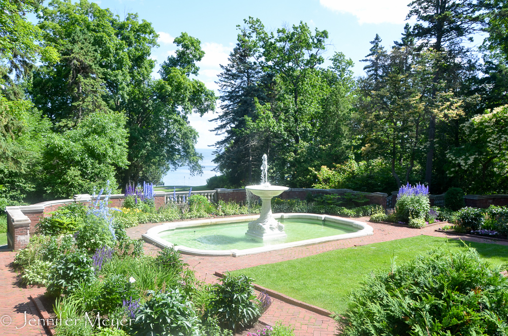 The back patio.