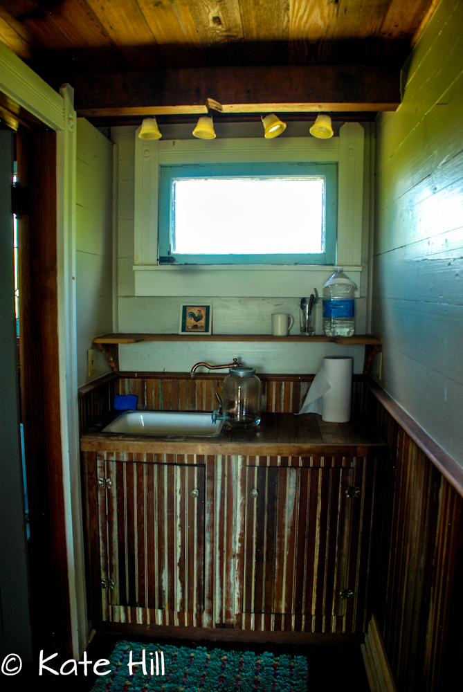 Tiny kitchen in one of the ealier builds