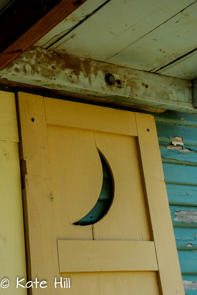 detail in a reclaimed shutter