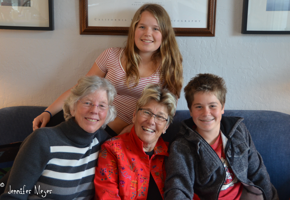 Darcy and Sharon with their twins Bodi and McKenzie.