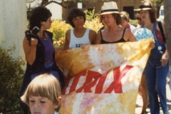 That's Claire in the back. Me, Nadine Minces, and Sue Schultz in the front.