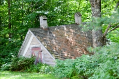 A buried house in the backyard?