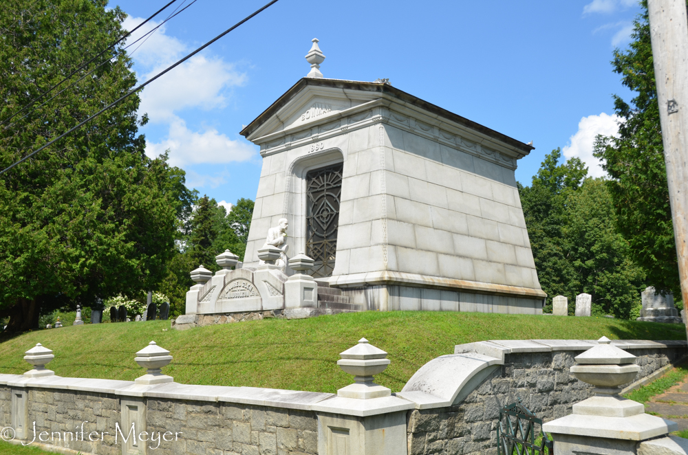 This mausoleum was what caught our eye in the first place.