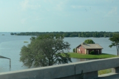 Lake Whitney was 20 feet higher than normal.