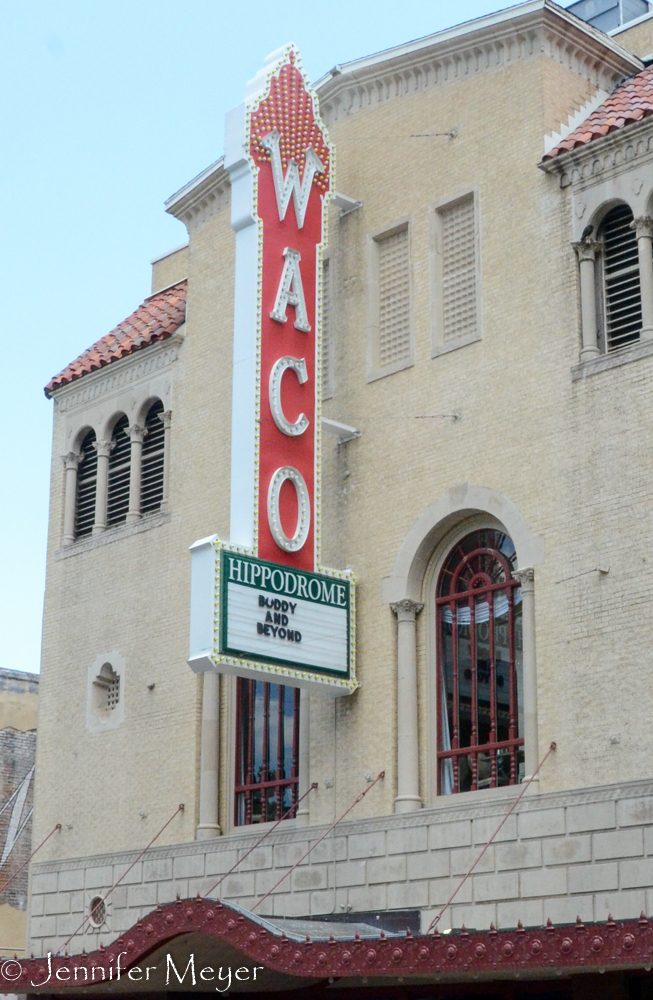 We drove into Waco to see some sights.