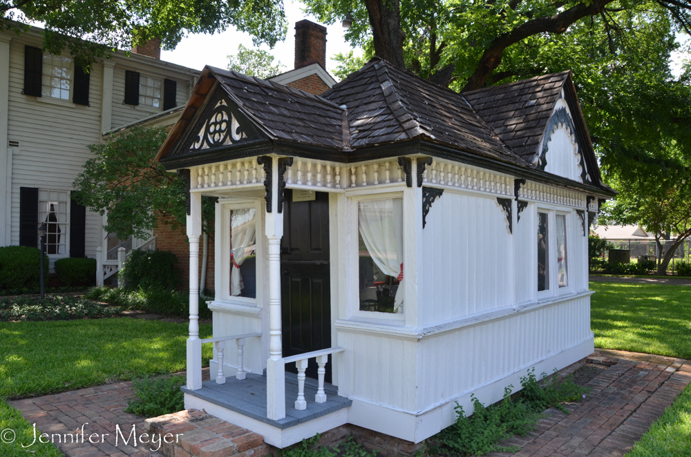This playhouse was donated to the museum.