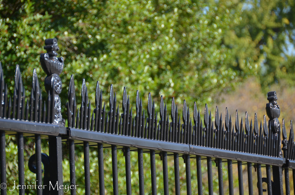 These brutal railings would give any fence jumper pause.