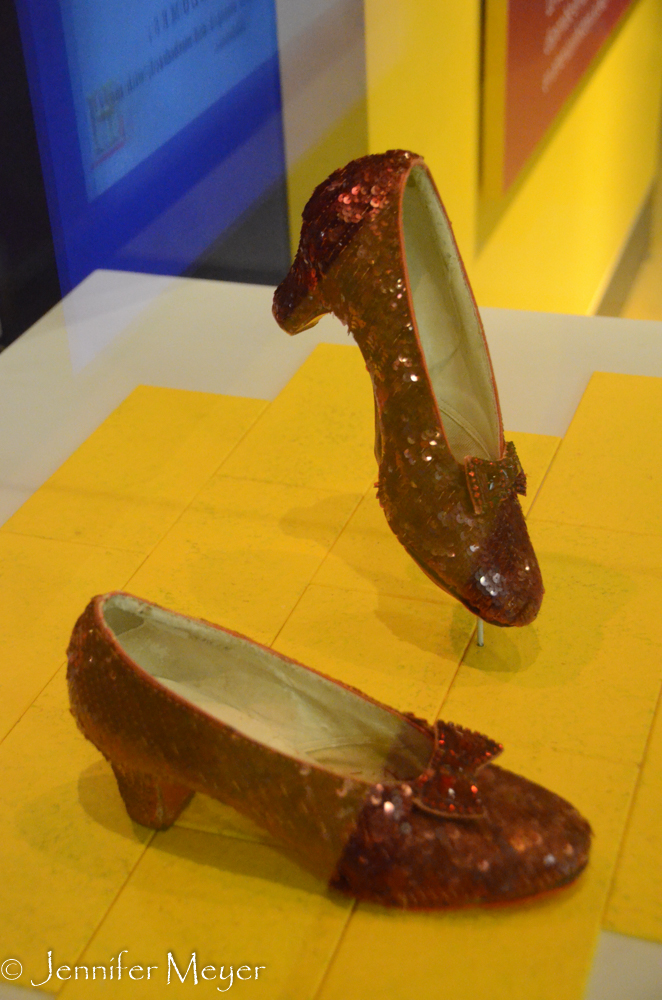 Dorothy's ruby slippers.