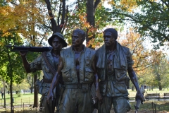 Sculpture at the Vietnam Memorial.