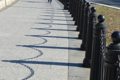 We walked to view the White House.