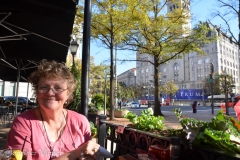 We had a nice lunch at a sidewalk cafe.
