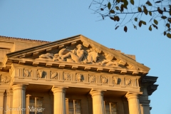 When we came out, the sun was starting to set.