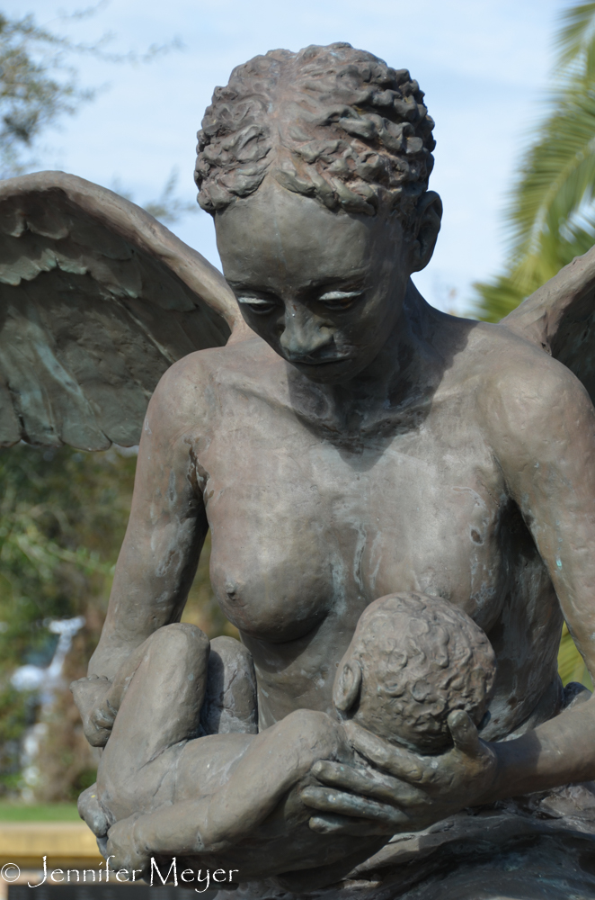 Another memorial is for slave babies (under three) who died on Whitney Plantation.