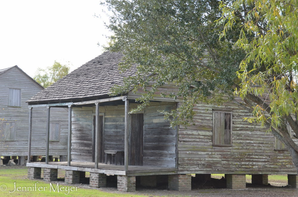 These shacks were moved here from nearby plantations.