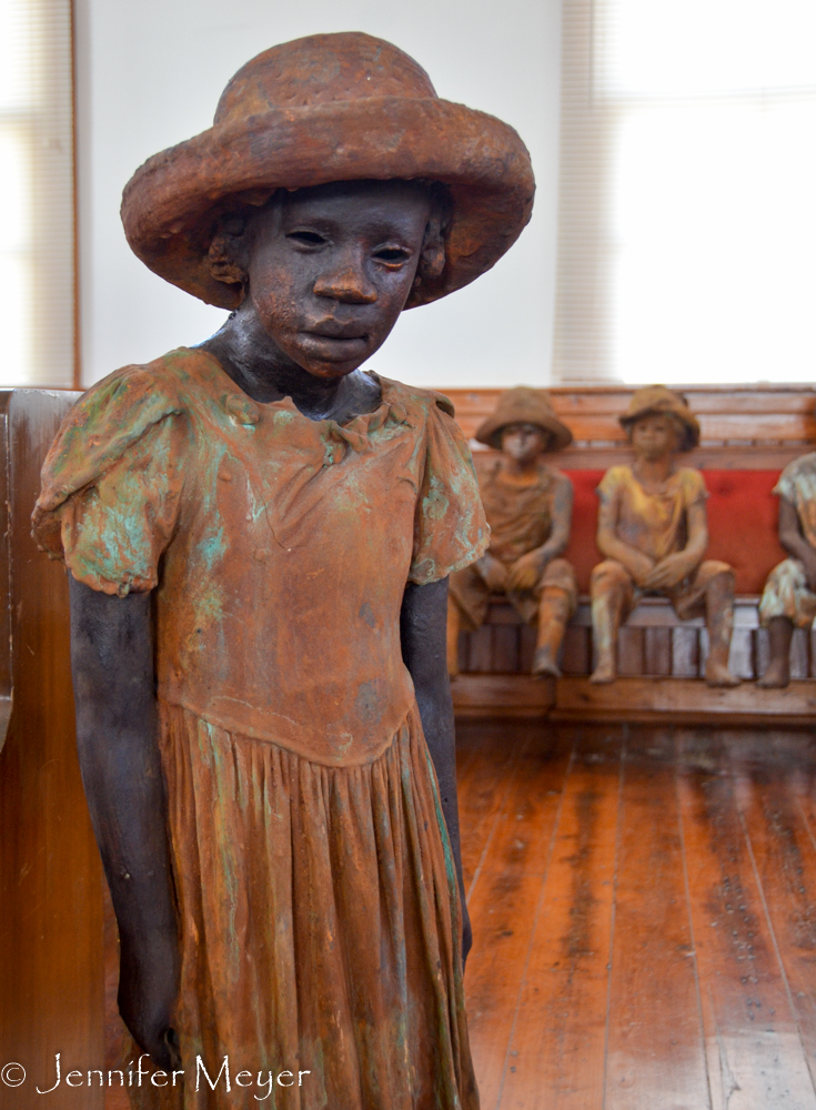 They bring to life spirits of child slaves here on the plantation.