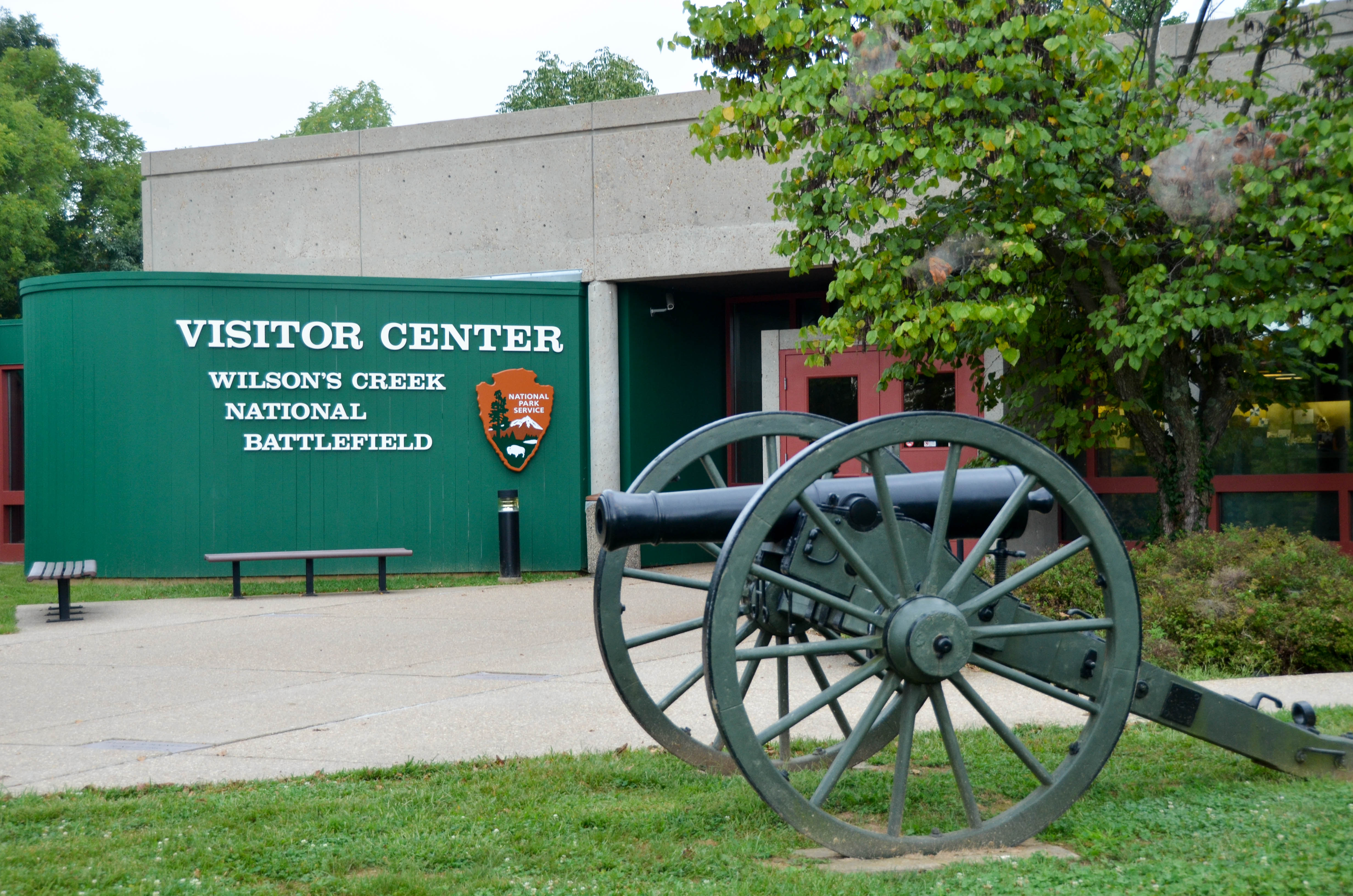 It was raining when we arrived at the battlefield, so we watched a movie at the visitor center.