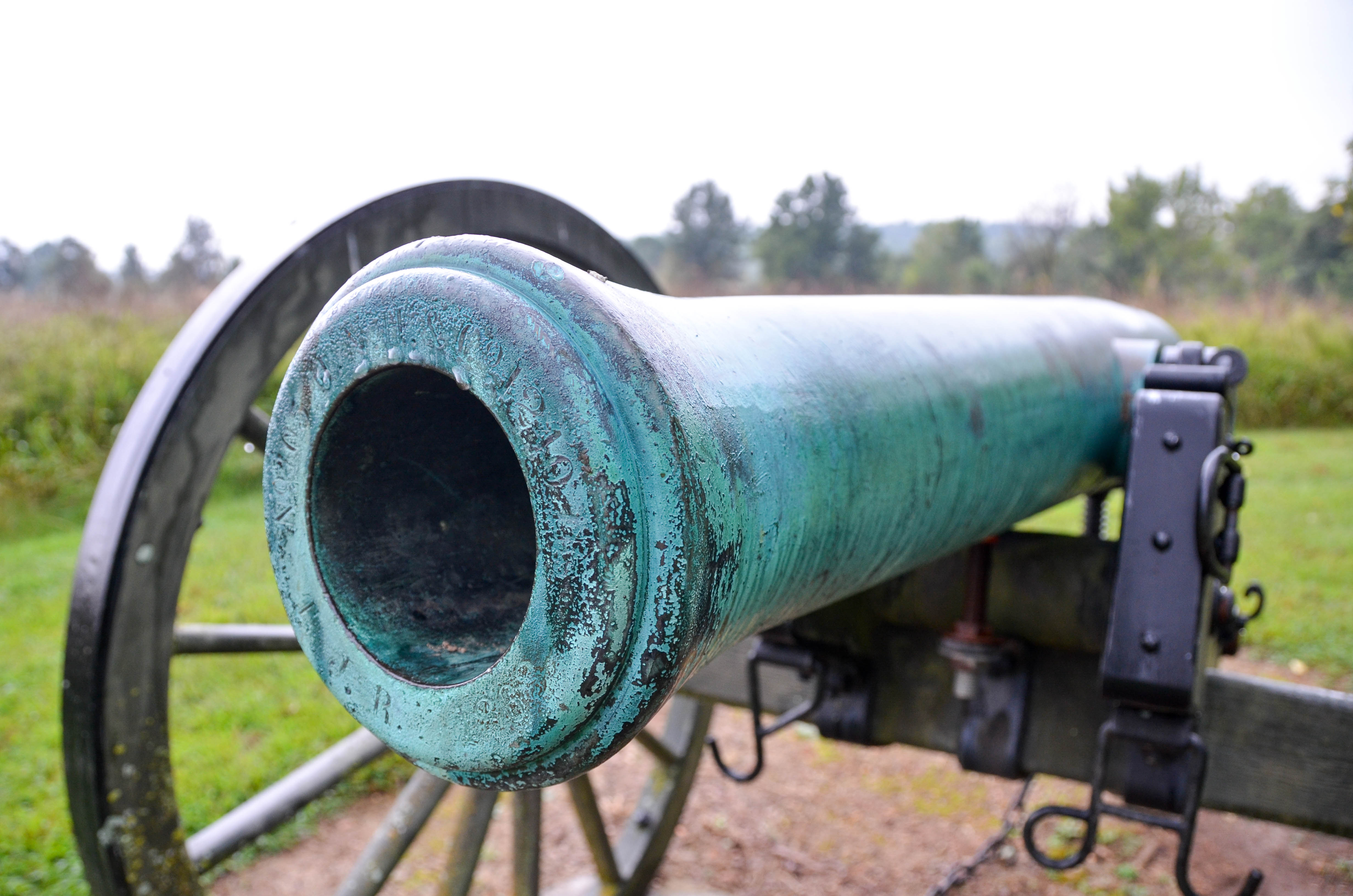 These are authentic Civil War canons.