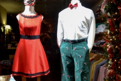 Festive window shopping.