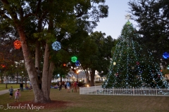 The parks were full of families.