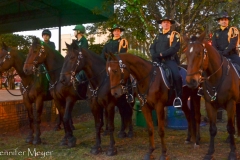Cops on horses.