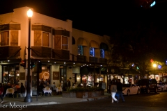 We ate dinner on this street corner.
