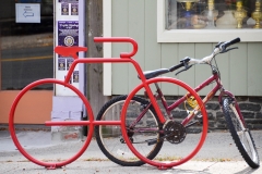 Fun bike rack.