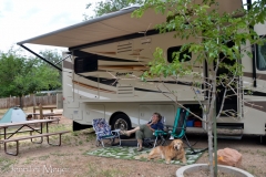 Campgrounds in the park were full, so we stayed at the Zion RV Park in Springdale.