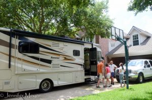 Big Bessie in the driveway.