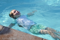 I gave her a quick lesson on floating.