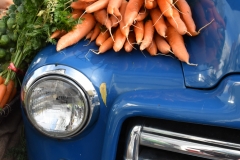Carrots on a truck.