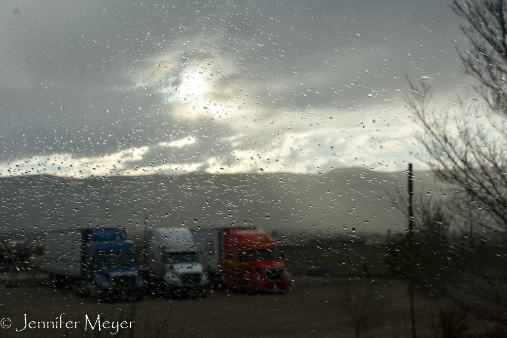 We took refuge for the night in a Walmart parking lot in Rocky Springs.