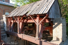 The wheel is covered.