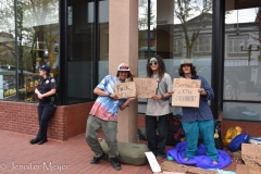 A peaceful protest.