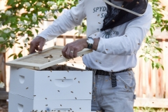 He doesn't even use gloves!