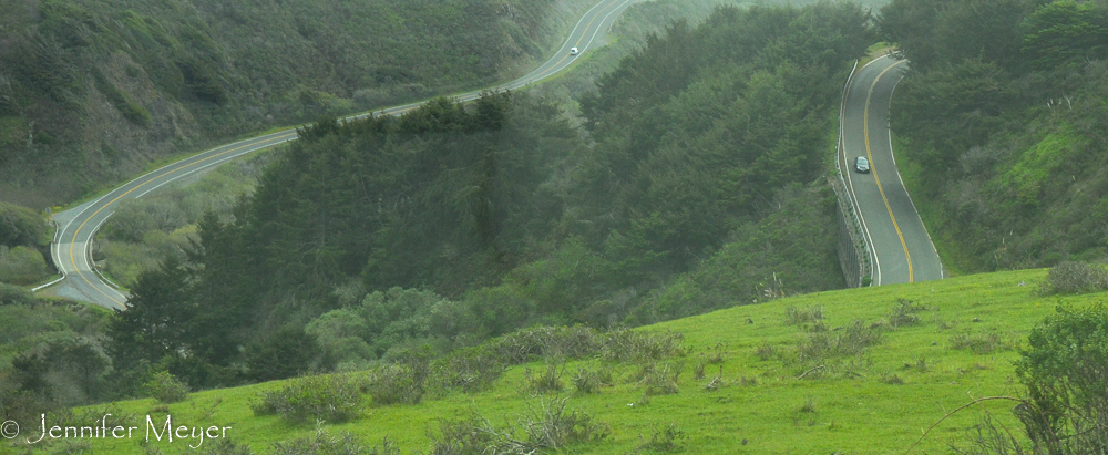A view of what's to come. (This is one road.)