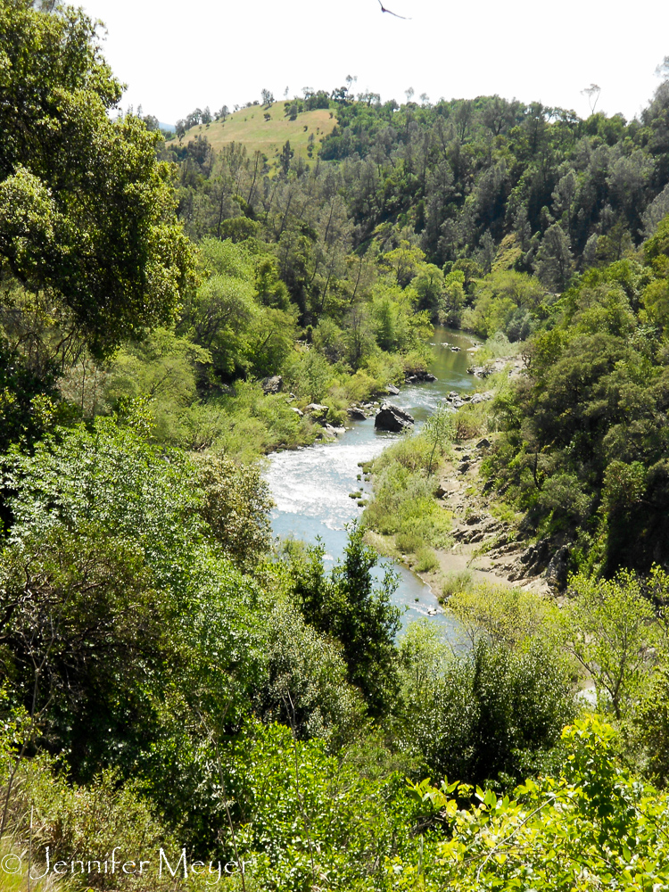 We were right on the Russian River.