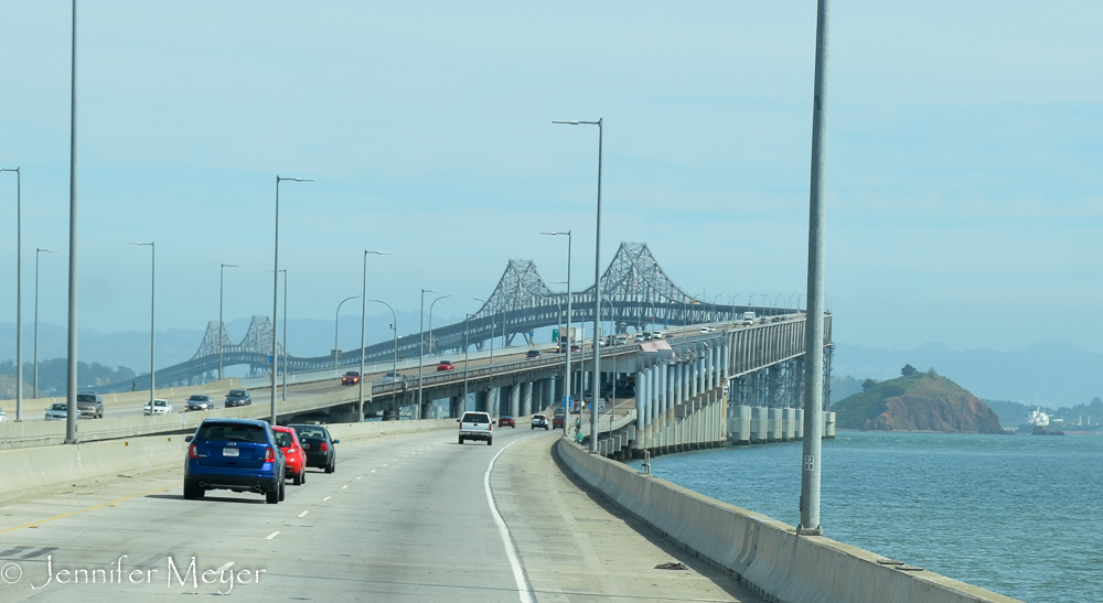 On our drive to Santa Cruz, we drove over the this bridge