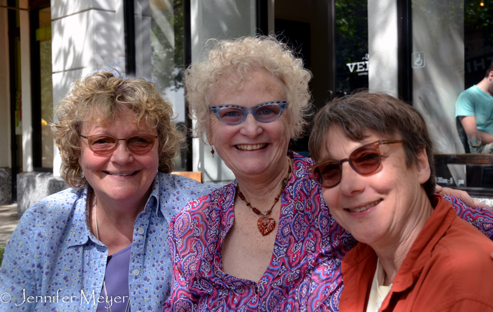Our friend, Barbara, met us downtown for coffee. She was a favorite "auntie" when Tobi was small.