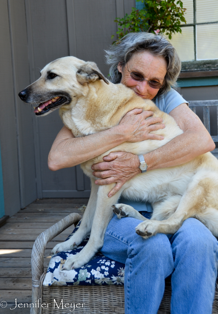 Ray loves her dog SO MUCH!