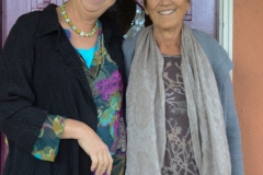 Laura and Karyn, off to an Easter brunch.