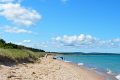 We went to a beach south of Frankfurt.