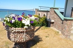 So many creative uses for beach rock.
