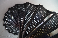 Spiral stairs up.