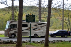 We stopped at the Robert Frost wayside for lunch.