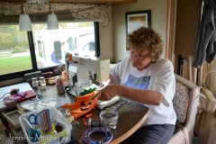 It just wouldn't be Halloween without Kate sewing costumes at the last minute.