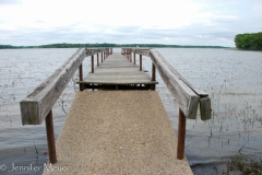 This pier had been submerged last time.